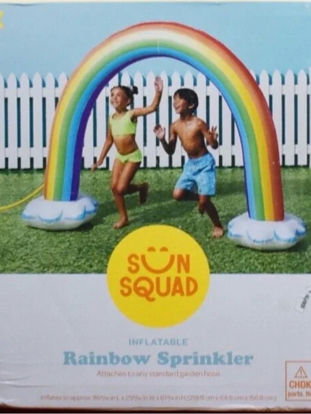 Sun Squad Inflatable Rainbow Sprinkler - Multicolor